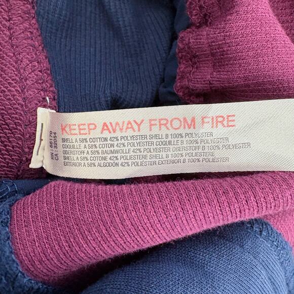 Anthropologie Daily Practice Colorblock Jumpsuit Women S Purple Navy Loungewear - Picture 11 of 11